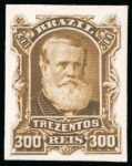 Stamp of Brazil 1866-1877, a very interesting assembly of ABN plate proofs