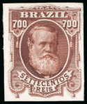 Stamp of Brazil 1866-1877, a very interesting assembly of ABN plate proofs