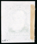 Stamp of Brazil » 1866-83 Dom Pedro » 1877-78 Roulette "White Beard" Issue 1877, 260r deep purple, die proof of an unadopted design