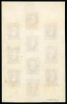 Stamp of Brazil » 1866-83 Dom Pedro » 1877-78 Roulette "White Beard" Issue 1877-78, 10r to 1,000r dark violet, the composite proof