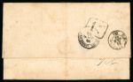 Stamp of Brazil » 1866-83 Dom Pedro » 1877-78 Roulette "White Beard" Issue 1878, 80r carmine and 1877 20r violet, used on two
