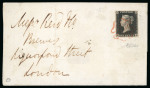 Stamp of Large Lots and Collections British Empire & GB: 1840-1970s, Mixed lot with three covers incl. very fine four-margin penny black cover