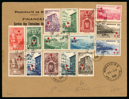Stamp of Colonies françaises » Monaco 1913-1956, Ensemble de 14 lettres dont Y&T n°21 sur