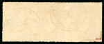 Stamp of Brazil » 1866-83 Dom Pedro » 1877-78 Roulette "White Beard" Issue 1878, 700r brown red, strip of three, used
