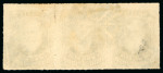 Stamp of Brazil » 1866-83 Dom Pedro » 1877-78 Roulette "White Beard" Issue 1878, 1,000r grey slate, strip of three, marginal imprint