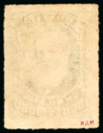 Stamp of Brazil » 1866-83 Dom Pedro » 1877-78 Roulette "White Beard" Issue 1878, 1,000r grey slate, a choice group of four stamps