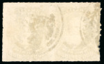 Stamp of Brazil » 1866-83 Dom Pedro » 1877-78 Roulette "White Beard" Issue 1878, 1,000r grey slate, horizontal pair used with