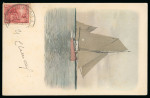 Stamp of Thematics » Polar 1903 (Dec 17) picture postcard of a schooner (hand tinted) signed by J. B. Charcot below