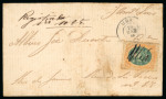 Stamp of Brazil » 1866-83 Dom Pedro » 1878 "Auriverde" Issue 1878, 300r green and orange, on registered cover from Ubá