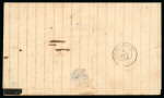 Stamp of Brazil » 1866-83 Dom Pedro » 1866 "Black Beard" Issue 1866, 50r blue, pair on single rate cover 
