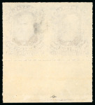 Stamp of Brazil » 1866-83 Dom Pedro » 1877-78 Roulette "White Beard" Issue 1877, 260 dark brown, a spectacular pair with complete