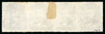 Stamp of Brazil » 1866-83 Dom Pedro » 1876 Roulette "Black Beard" Issue 1876, 80r violet black, strip of four, above the norm