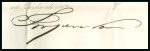 Stamp of Brazil » 1866-83 Dom Pedro 1862 (June 30)  Entire letter from Dom Pedro as Emperor to Rome and signed "Imperator"