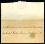 Stamp of Brazil » 1866-83 Dom Pedro 1862 (June 30)  Entire letter from Dom Pedro as Emperor to Rome and signed "Imperator"