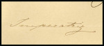 Stamp of Brazil » 1866-83 Dom Pedro 1854 (June 30)  Entire letter from Empress Dona Teresa Cristina to Rome signed "Imperatriz"
