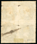 Stamp of Brazil » 1866-83 Dom Pedro » 1876 Roulette "Black Beard" Issue 1876, 200r black, block of four, uncharacteristically