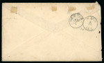 Stamp of Brazil » 1866-83 Dom Pedro » 1876 Roulette "Black Beard" Issue 1876, 200r black, three covers, of which two from Pernambuco