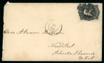 Stamp of Brazil » 1866-83 Dom Pedro » 1876 Roulette "Black Beard" Issue 1876, 200r black, three covers, of which two from Pernambuco