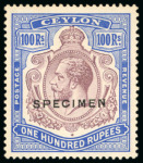 Stamp of Large Lots and Collections Ceylon: 1862-1982, Specialised collection in 15 albums in a large box