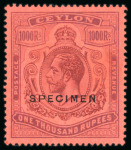 Stamp of Large Lots and Collections Ceylon: 1862-1982, Specialised collection in 15 albums in a large box