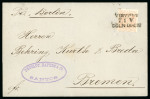 Stamp of Brazil » Later Issues 1867 Dec) Cover from Santos to Bremen (Germany), franked