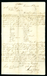 Stamp of Surinam (British Occupation) 1813 (Jun 16) Entire from a merchant in Surinam to Halifax, Nova Scotia, with a fine strike of the "SURINAM" fleuron ds