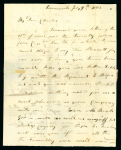 Stamp of Surinam (British Occupation) 1813 (Jul 9) Entire from Paramaribo to a Captain in the 64th regiment in Halifax, Nova Scotia, with "SURINAM" 9 JY 1816 fleuron ds on reverse