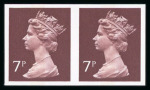 Stamp of Great Britain » Queen Elizabeth II 1977 Decimal Machin 7p purple-brown, mint nh, horizontal