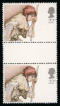 Stamp of Great Britain » Queen Elizabeth II 1984 Christmas 22p pale cream, grey-black, olive-yellow,