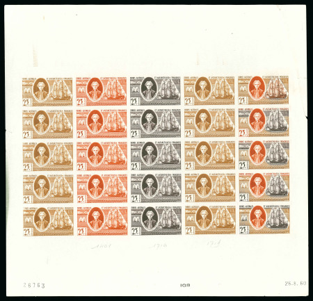 Stamp of Colonies françaises » TAAF 1959, 25 francs Le Chevalier Yves-Joseph de Kerguelen