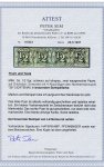Stamp of German States » Thurn and Taxis 1852-58, 1/2sgr black on olive-grey, strip of four on piece