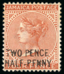 Stamp of Jamaica 1860-191, collection contained in one album, written