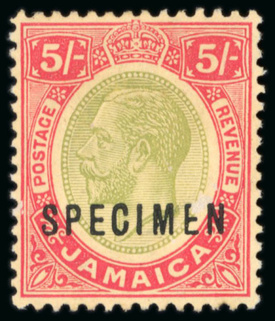 Stamp of Jamaica 1912-1935, collection contained in one album, written