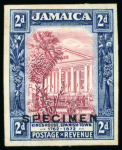Stamp of Jamaica 1912-1935, collection contained in one album, written