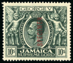 Stamp of Jamaica 1912-1935, collection contained in one album, written