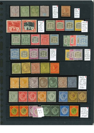 Stamp of Jamaica 1889-1962, Collection of mint stamps mostly in sets