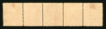 Stamp of Brazil » 1866-83 Dom Pedro » 1866 "Black Beard" Issue 1866, 80r grey violet, strip of five used