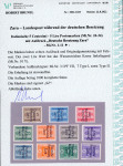 Stamp of Germany » German WWII Occupation Issues » Zara 1943, postage dues 5cts-5llit, incl. 20c ovpt variety
