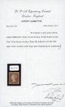 Stamp of Great Britain » 1854-70 Perforated Line Engraved 1850 1d red-brown pl.96 AK, wmk Small Crown, perf.16 by Henry Archer, mint o.g.