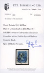 Stamp of Great Britain » 1841 2d Blue 1844 (May 25) OHMS wrapper sent to Galway with 1841 2d blue pl.3 tied by Dublin distinctive MC