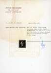 Stamp of Great Britain » Officials 1840 VR 1d black MB, unused without gum, good even