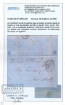 Stamp of Venezuela » Maritime Postal History 1861 (Sept 7) Entire letter sent from La Guaira to