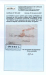 Stamp of Venezuela » Maritime Postal History 1845 (Feb) Wrapper sent from La Guaira to Madrid, endorsed