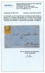 Stamp of Venezuela » St Thomas-La Guaira-Puerto Cabello - Robert Todd Issues 1867, Small envelope from Caracas sent to St Thomas