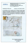 Stamp of Venezuela » St Thomas-La Guaira-Puerto Cabello - Robert Todd Issues 1867 (Oct 8), Part wrapper sent from Caracas to Hamburg
