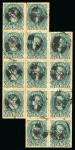 Stamp of Brazil » 1866-83 Dom Pedro » 1877-78 Roulette "White Beard" Issue 1877, 100r green, 