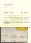 Stamp of Venezuela » Coro-La Vela Issues 1869, Lettersheet sent to Curaçao, in the Dutch West