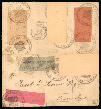 Stamp of Venezuela » 1902-1903 Maritime Blockade » Carúpano 1903, Envelope sent from Carúpano to Trinidad on steamship