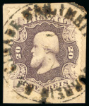 Stamp of Brazil » 1866-83 Dom Pedro » "Dom Pedro" Lots and Collections 1866-79 Cancellations: assembly comprising over 150 stamps