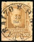 Stamp of Brazil » 1866-83 Dom Pedro » "Dom Pedro" Lots and Collections 1866-79 Cancellations: assembly comprising over 150 stamps